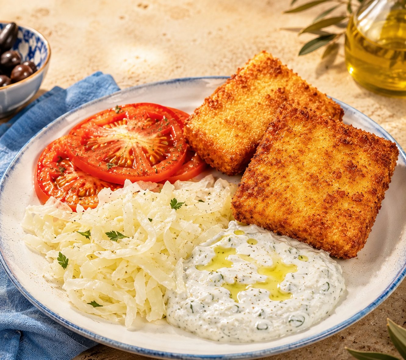 Panierter Hirtenk&auml;se