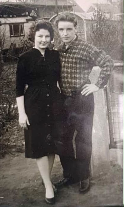 Historisches Foto von Marvins Oma und Opa